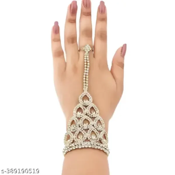 Beautiful Gold Color Haathphool for Party Wedding Looks
