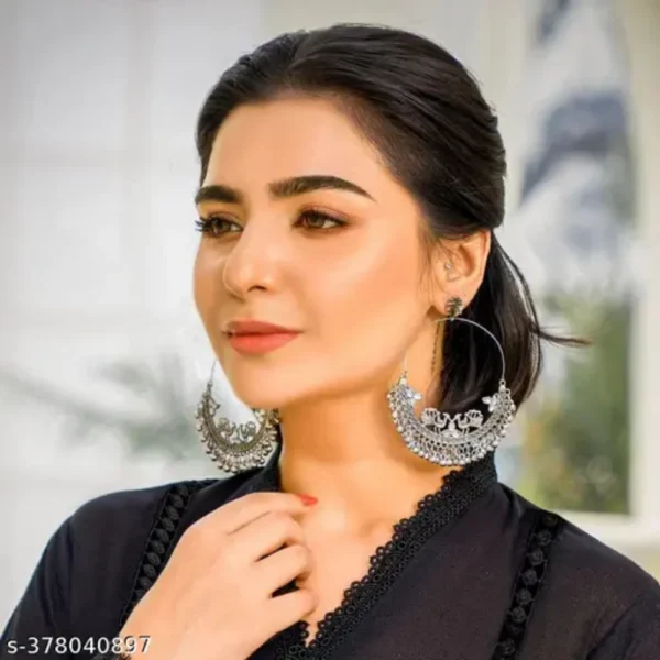 Oxidised Chandbali Earrings for Women & Girls – Stylish Gift
