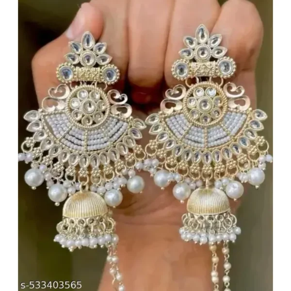 Mangtika and Earing and Tika – Elegant Pearl Set for Women