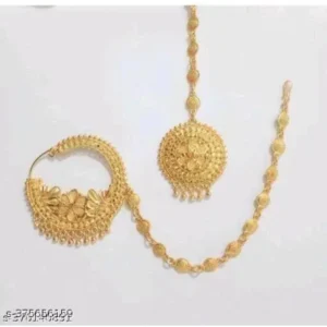 Borla Maangtika – Fancy Peacock Mathapatti for Brides