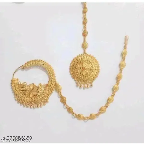 Borla Maangtika – Fancy Peacock Mathapatti for Brides