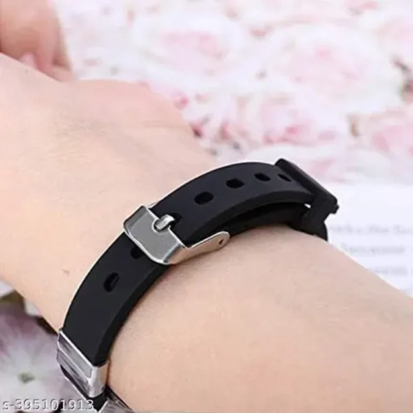 Religious Allah Prayer Black Silicone Bracelet for Men & Women