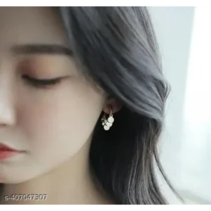 Korean Gold Plated Stylish Stud Earrings – Trendy & Lightweight
