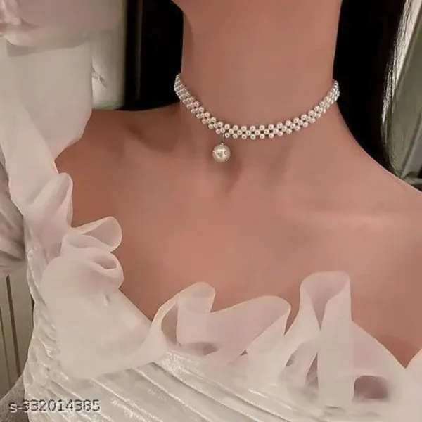 Pearl Neck Choker for Women | Trendy Korean Necklace for Girls