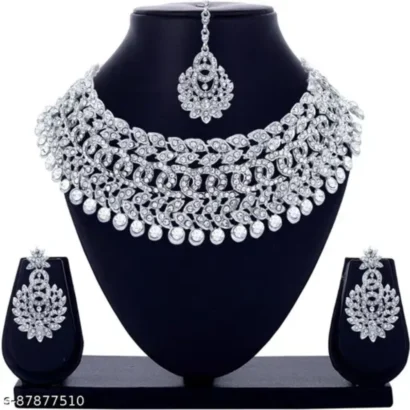 Sterling Rhodium Jewellery Set
