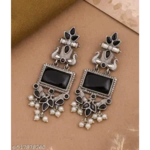 Wonderful Earrings & Studs – Oxidised Silver Chandelier
