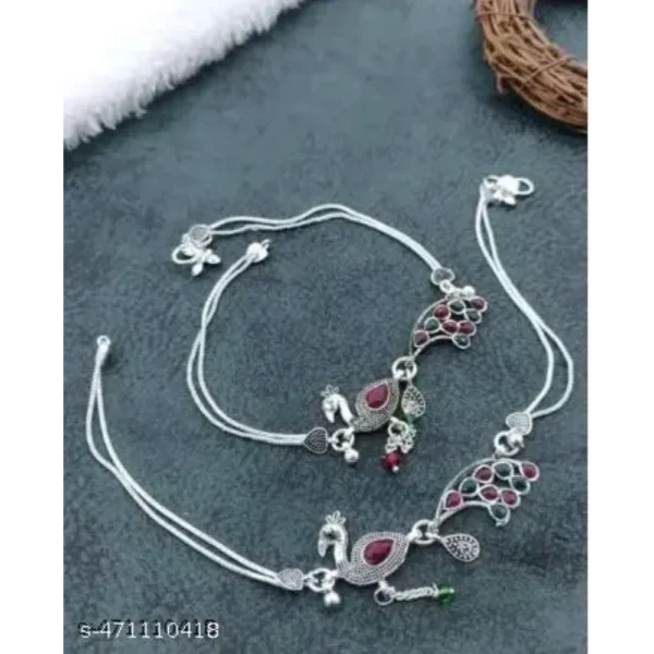 Good Looking Peacock Cheapest Three Color Anklets