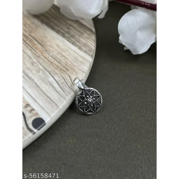Silver Oxidized Non Piercing Nose Pins | Pack of 6 for Girls
