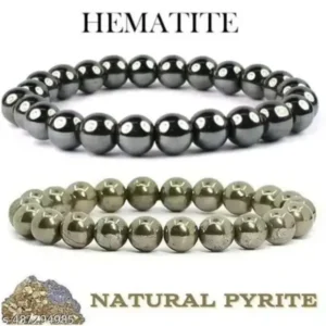 Golden Pyrite Healing Bracelets (Pack of 2) for Wealth & Energy