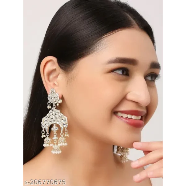 Exclusive Kundan Jhumka Pearl Earrings for Women