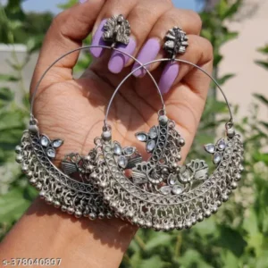 Oxidised Chandbali Earrings for Women & Girls – Stylish Gift